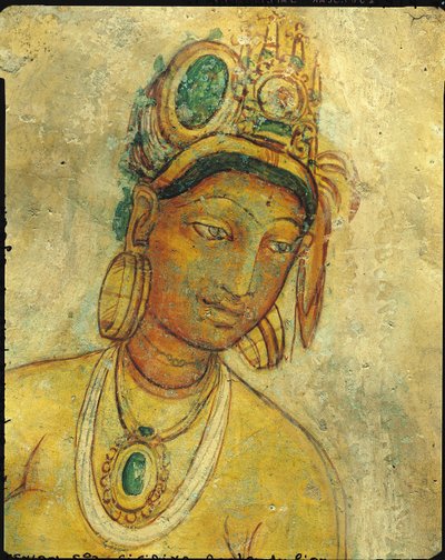 Les demoiselles des nuages, de la forteresse rocheuse, 5ème siècle (détail) - Sri Lankan School